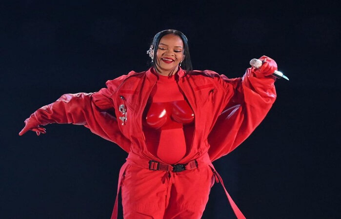 Rihanna’s Big Red Pregnancy Reveal